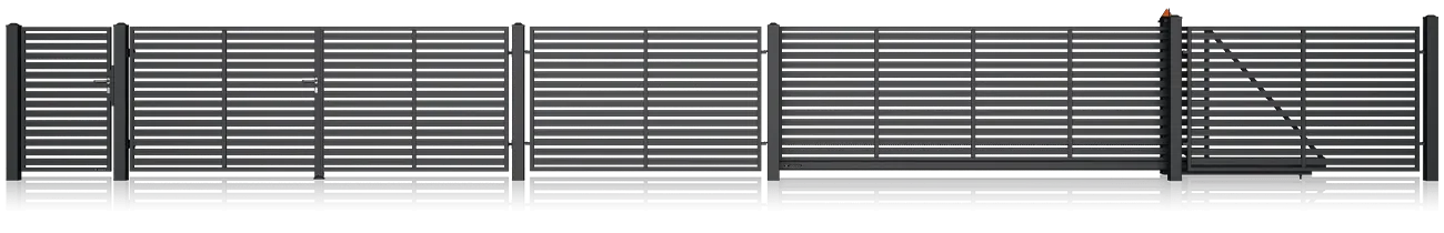 Moderný plot v minimalistickom dizajne s elegantným vzhľadom